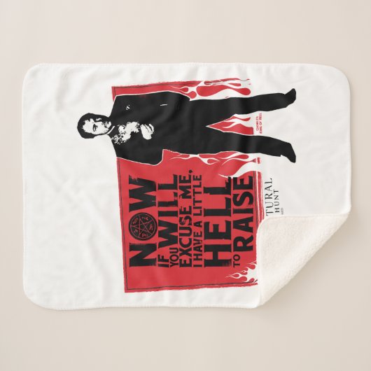 Supernatural Crowley Quote Graphic Sherpadecke (Vorderseite (Horizontal))
