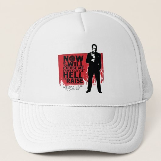 Supernatural Crowley Quote Graphic Truckerkappe (Vorderseite)