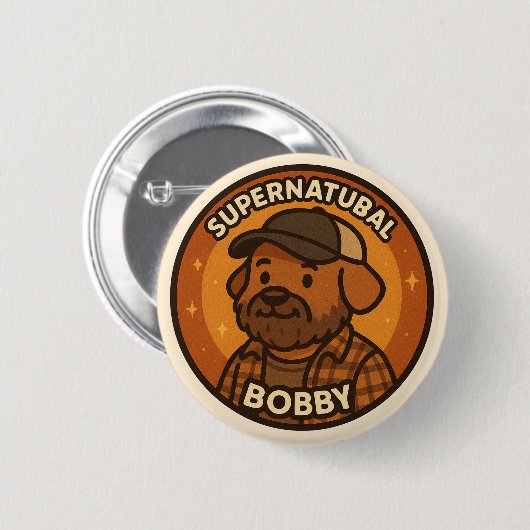 Supernatural Dog - Bobby Button (Vorne & Hinten)