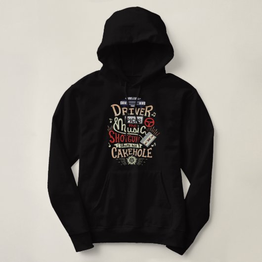 Supernatural Driver wählt den Musikpullover Hoodie (Design vorne)