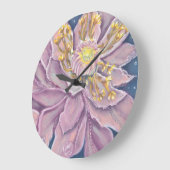 Supernatural Flower Große Wanduhr (Winkel)