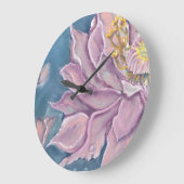 Supernatural Flower Große Wanduhr (Winkel)
