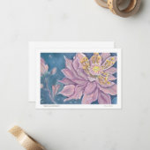 Supernatural Flower Mitteilungskarte (Vorderseite/Rückseite Beispiel)
