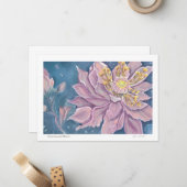 Supernatural Flower Mitteilungskarte (Vorderseite/Rückseite Beispiel)