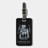 Supernatural Forest Silhouette Graphic Gepäckanhänger (Vorderseite vertikal)