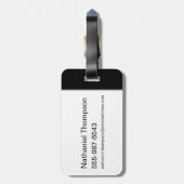 Supernatural Forest Silhouette Graphic Gepäckanhänger (Rückseite vertikal)