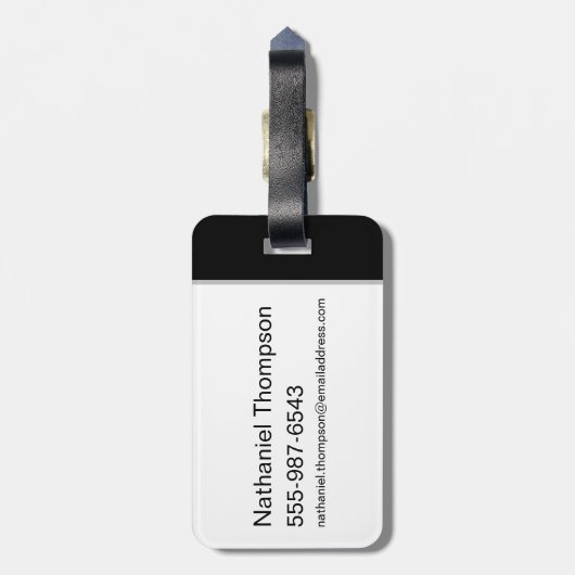 Supernatural Forest Silhouette Graphic Gepäckanhänger (Rückseite vertikal)