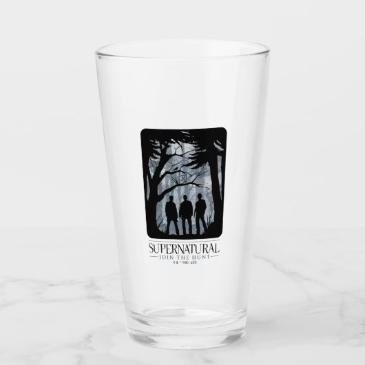 Supernatural Forest Silhouette Graphic Glas (Vorderseite)