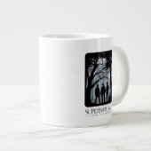 Supernatural Forest Silhouette Graphic Jumbo-Tasse (Vorderseite Rechts)