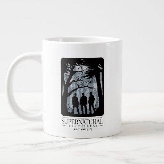 Supernatural Forest Silhouette Graphic Jumbo-Tasse (Links)