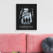 Supernatural Forest Silhouette Graphic Leinwanddruck (Insitu (Wohnzimmer))