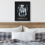 Supernatural Forest Silhouette Graphic Leinwanddruck (Insitu (Schlafzimmer))
