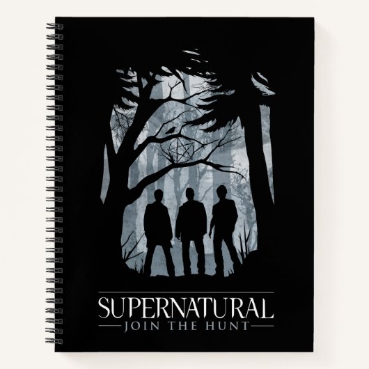 Supernatural Forest Silhouette Graphic Notizblock (Vorderseite)