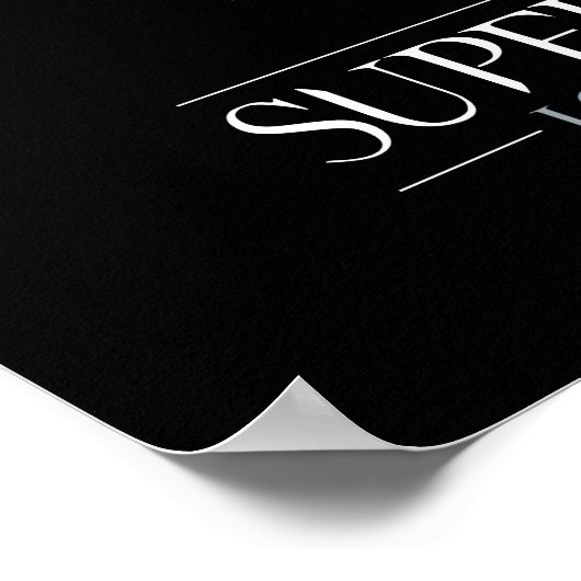 Supernatural Forest Silhouette Graphic Poster (Ecke)