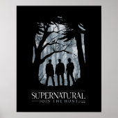 Supernatural Forest Silhouette Graphic Poster (Vorne)