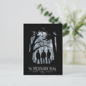 Supernatural Forest Silhouette Graphic Postkarte (Stehend Vorderseite)