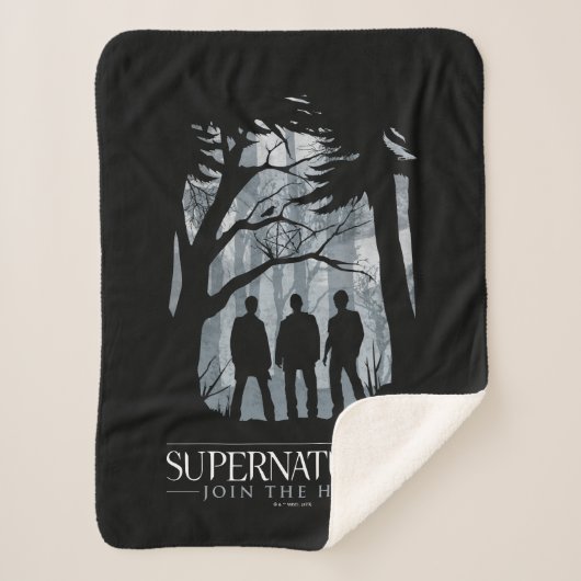 Supernatural Forest Silhouette Graphic Sherpadecke (Vorderseite)