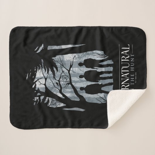 Supernatural Forest Silhouette Graphic Sherpadecke (Vorderseite (Horizontal))