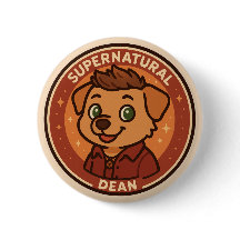 Supernatural Hund - Dean Button
