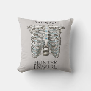 Supernatural "Hunter Inside" Ribcage Graphic Kissen
