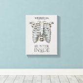 Supernatural "Hunter Inside" Ribcage Graphic Leinwanddruck (Insitu (Holzboden))