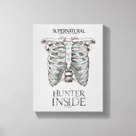 Supernatural "Hunter Inside" Ribcage Graphic Leinwanddruck (Vorderseite)