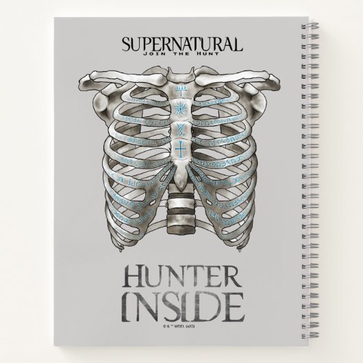 Supernatural "Hunter Inside" Ribcage Graphic Notizblock (Rückseite)