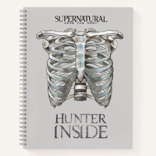 Supernatural "Hunter Inside" Ribcage Graphic Notizblock