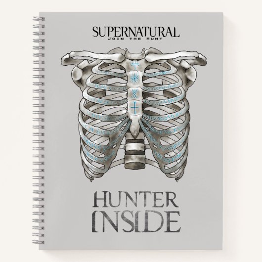 Supernatural "Hunter Inside" Ribcage Graphic Notizblock (Vorderseite)