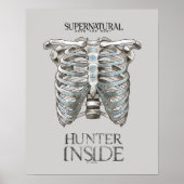 Supernatural "Hunter Inside" Ribcage Graphic Poster (Vorne)