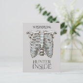 Supernatural "Hunter Inside" Ribcage Graphic Postkarte (Stehend Vorderseite)