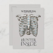 Supernatural "Hunter Inside" Ribcage Graphic Postkarte (Vorne/Hinten)