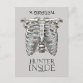 Supernatural "Hunter Inside" Ribcage Graphic Postkarte (Vorderseite)