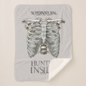 Supernatural "Hunter Inside" Ribcage Graphic Sherpadecke (Vorderseite)