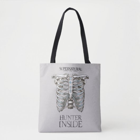 Supernatural "Hunter Inside" Ribcage Graphic Tasche (Vorderseite)