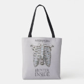 Supernatural "Hunter Inside" Ribcage Graphic Tasche (Rückseite)