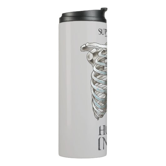Supernatural "Hunter Inside" Ribcage Graphic Thermosbecher (Nach links gedreht)