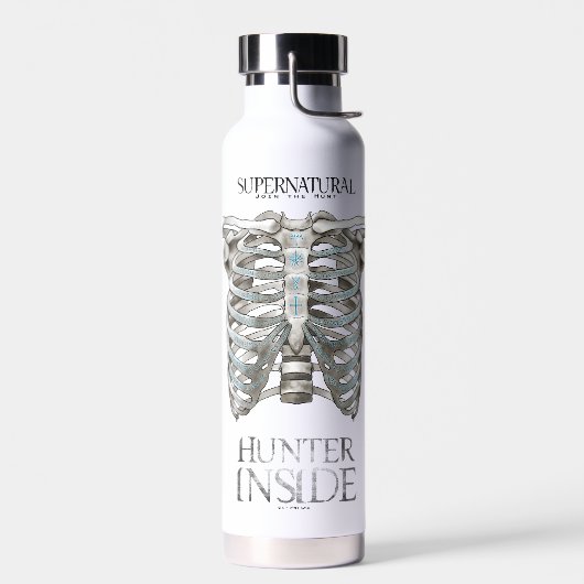 Supernatural "Hunter Inside" Ribcage Graphic Trinkflasche (Links)