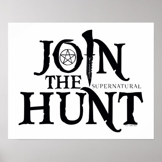 Supernatural "Join the Hunt" Poster (Vorne)
