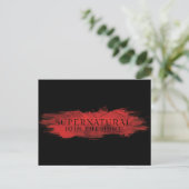 Supernatural "Join the Hunt" Red Splash Postkarte (Stehend Vorderseite)