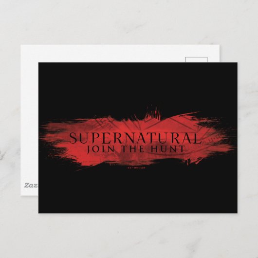 Supernatural "Join the Hunt" Red Splash Postkarte (Vorne/Hinten)