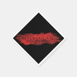 Supernatural "Join the Hunt" Red Splash Serviette