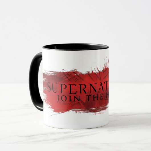 Supernatural "Join the Hunt" Red Splash Tasse (Vorderseite Links)