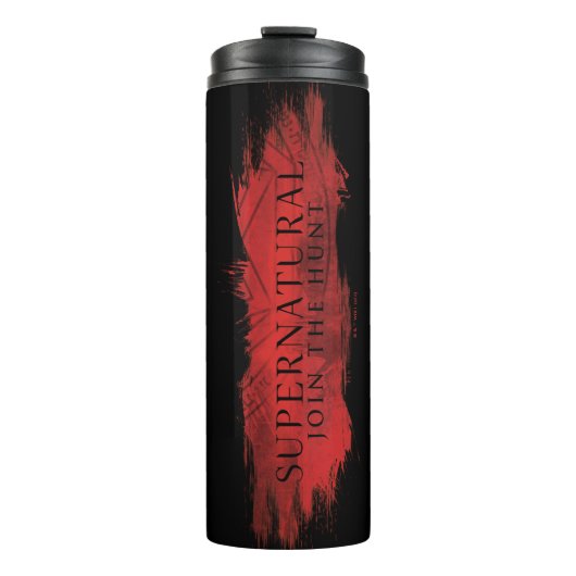 Supernatural "Join the Hunt" Red Splash Thermosbecher (Vorderseite)