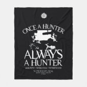 Supernatural "Once a Junter, Always a Hunter" Fleecedecke (Vorderseite)