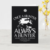 Supernatural "Once a Junter, Always a Hunter" Karte (Gelbe Blume)