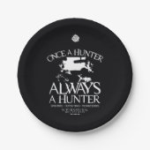Supernatural "Once a Junter, Always a Hunter" Pappteller (Vorderseite)