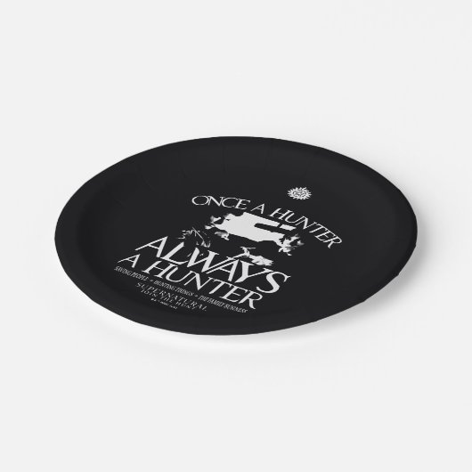 Supernatural "Once a Junter, Always a Hunter" Pappteller (Schrägansicht)