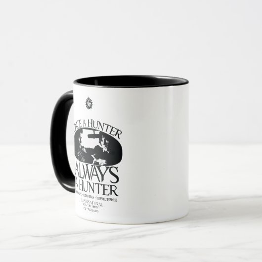 Supernatural "Once a Junter, Always a Hunter" Tasse (Vorderseite Links)