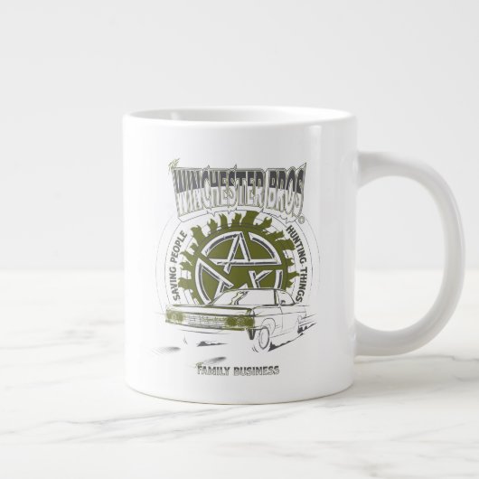 Supernatural "The Winchester Bros" Car Graphic Jumbo-Tasse (Rechts)